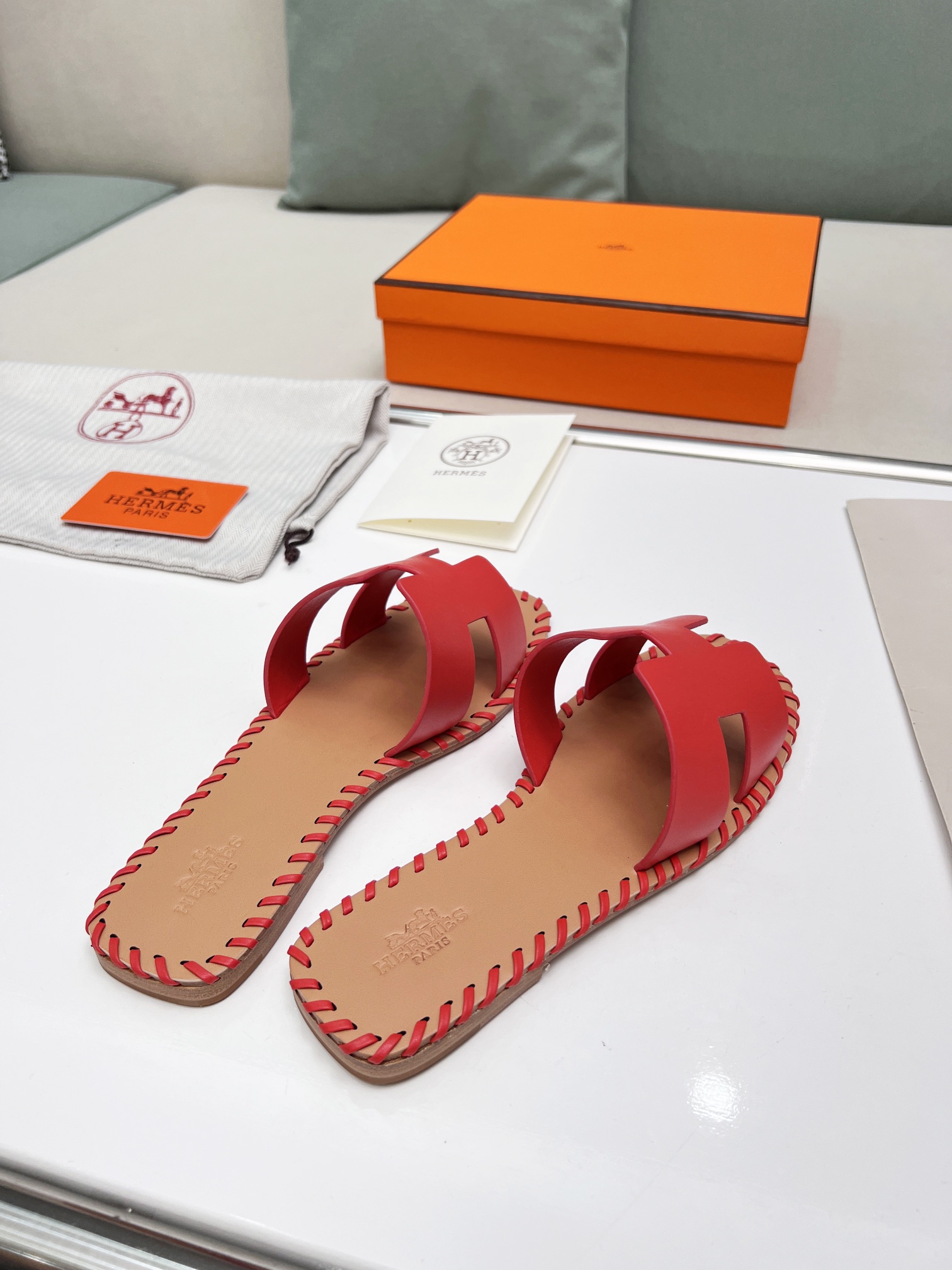 Hermes early spring new slippers