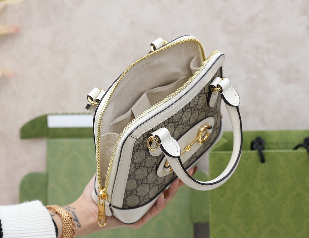 GUCCI 𝟭 𝟵 𝟱 𝟱 horsebit buckle series new member [𝐌𝐢𝐧𝐢 small shell] genuine leather #640716