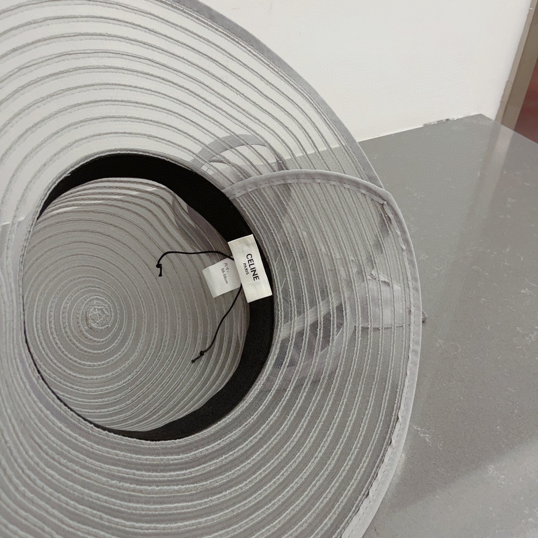 Celine organza new visor hat