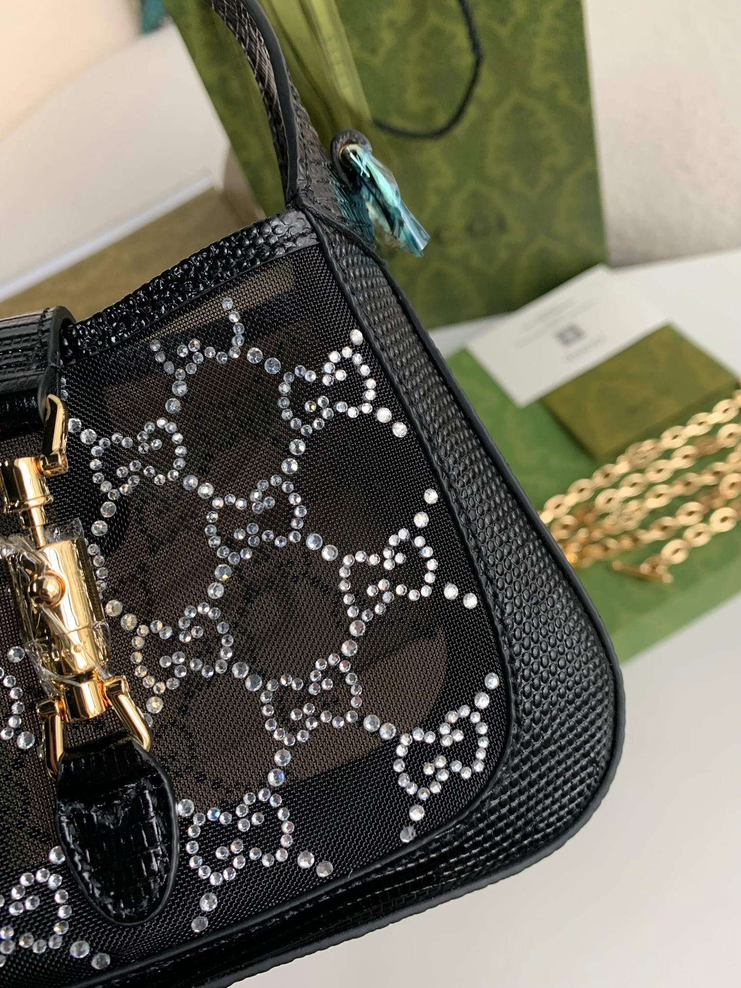 Gucci Jackie 1961 series mini handbag 19*13*3cm