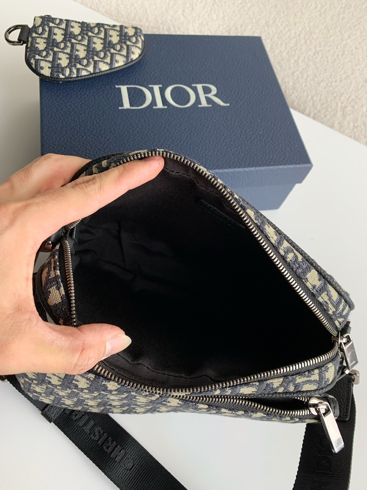 DIOR Men's SAFARI Messenger Bag, Top Quality Size：18*25*5cm
