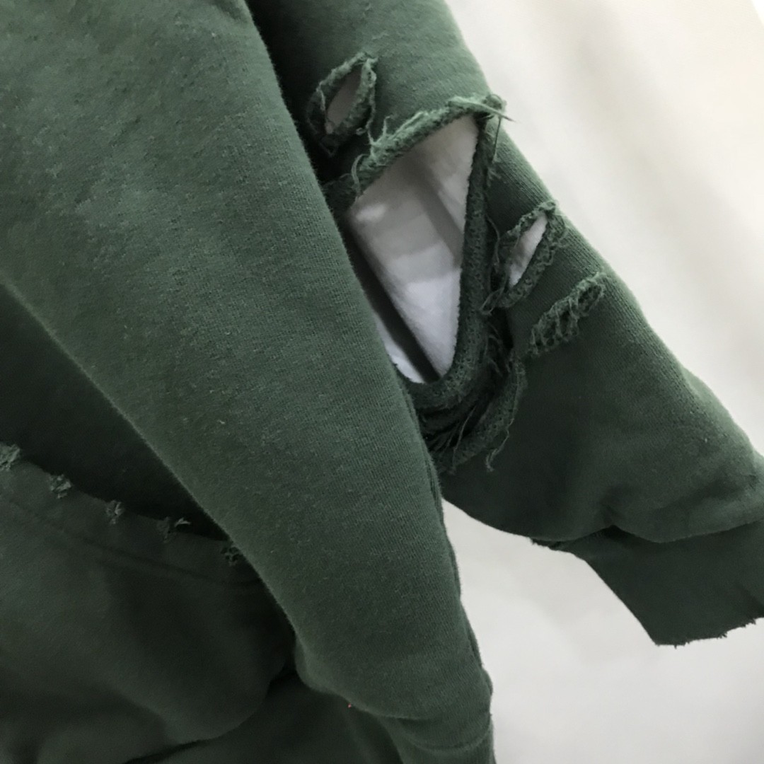 Balenciaga ripped double layer hoodie