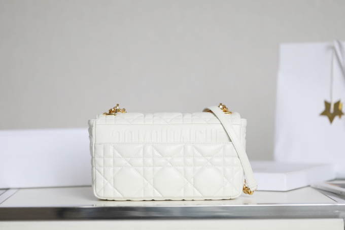 DIOR CARO white gilt buckle DR-061