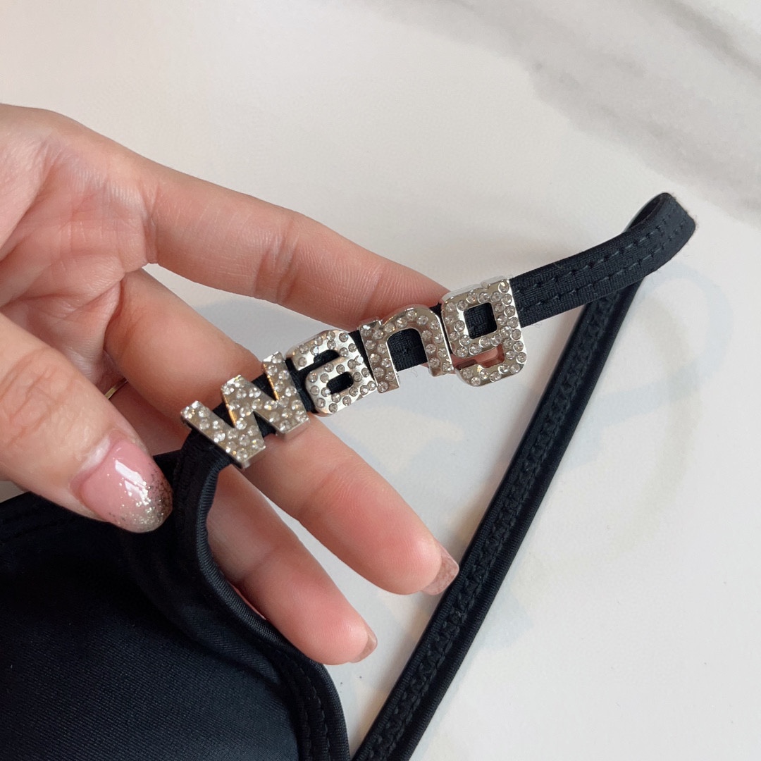 Chanel New one-piece swimming costume with one shoulder