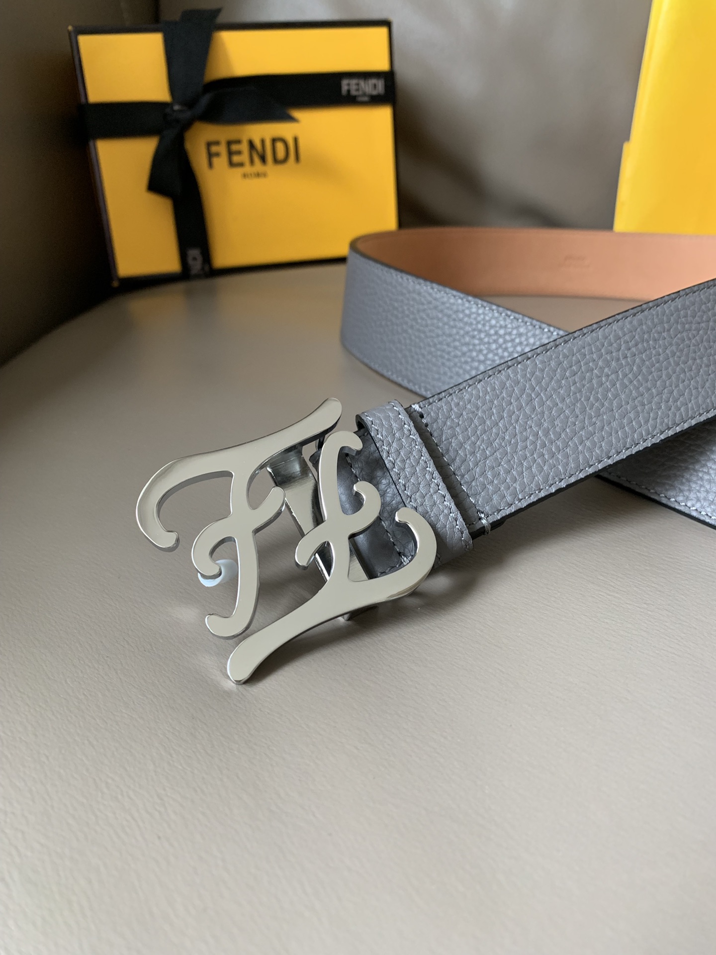 FENDI counter new Karligaphy buckle belt