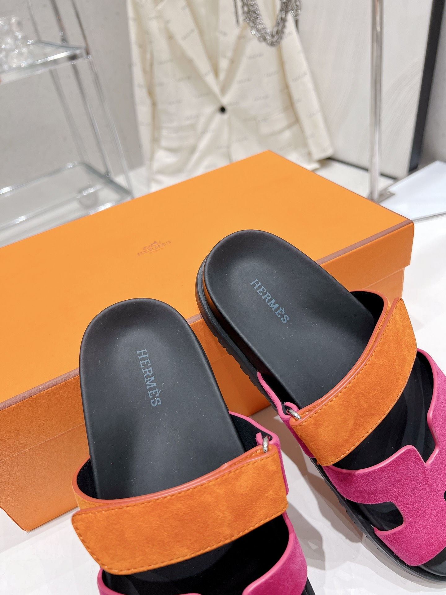 Hermes spring and summer sandals series couple models classic models