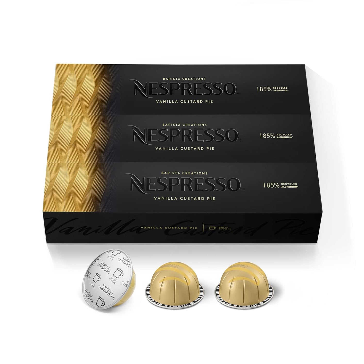 Nespresso Capsules Vertuo, Barista Flavored Pack, Medium Roast Coffee, 30 Count Coffee Pods, Brews 7.8oz.