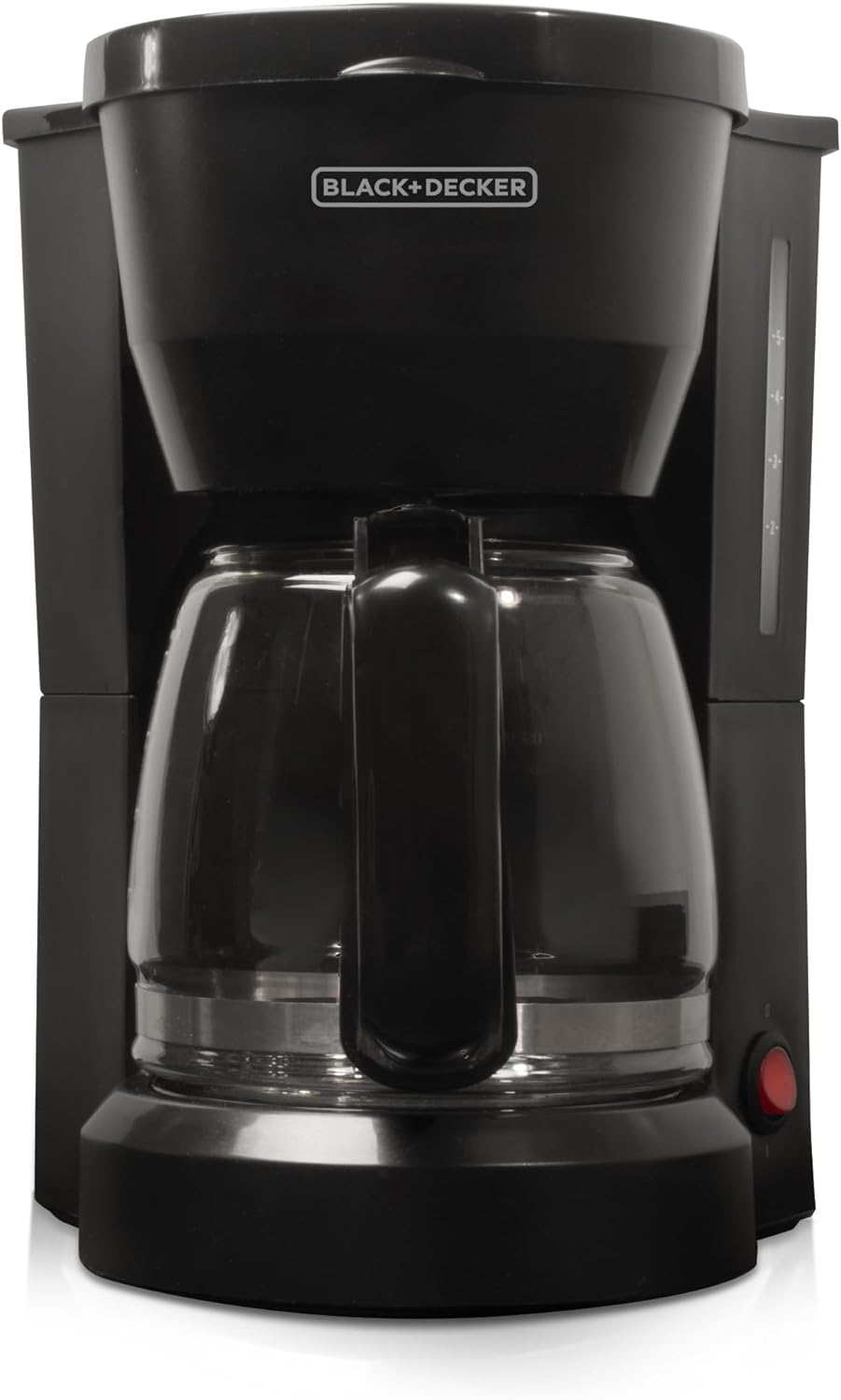 BLACK+DECKER 12-Cup Coffee Maker with Easy On/Off Switch, Easy Pour, Non-Drip Carafe with Removable Filter Basket, Vortex Technology, Black