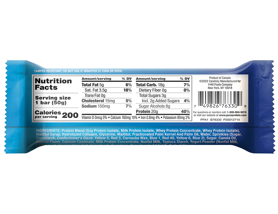 Birthday Cake Protein Bars