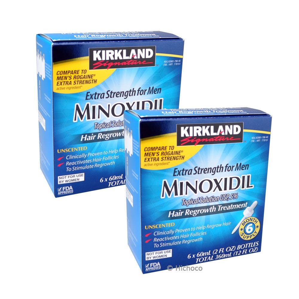 Minoxidil-5% Extra Strength Hair Regrowth for Men, 6 Month Supply