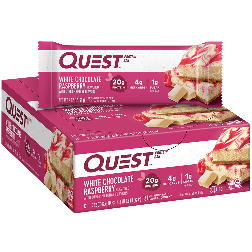 White Chocolate Raspberry Protein Bars
