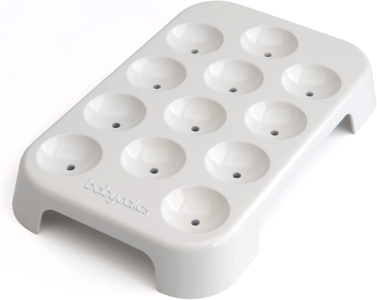 Babycakes Cake Pop Maker by Select Brands - Cake Pops Kit for Birthdays & More - Includes Decorating Stand & 50 Cake Pop Sticks - Cake Pop Maker Features Non-Stick Coating - Makes 12 Cake Pops