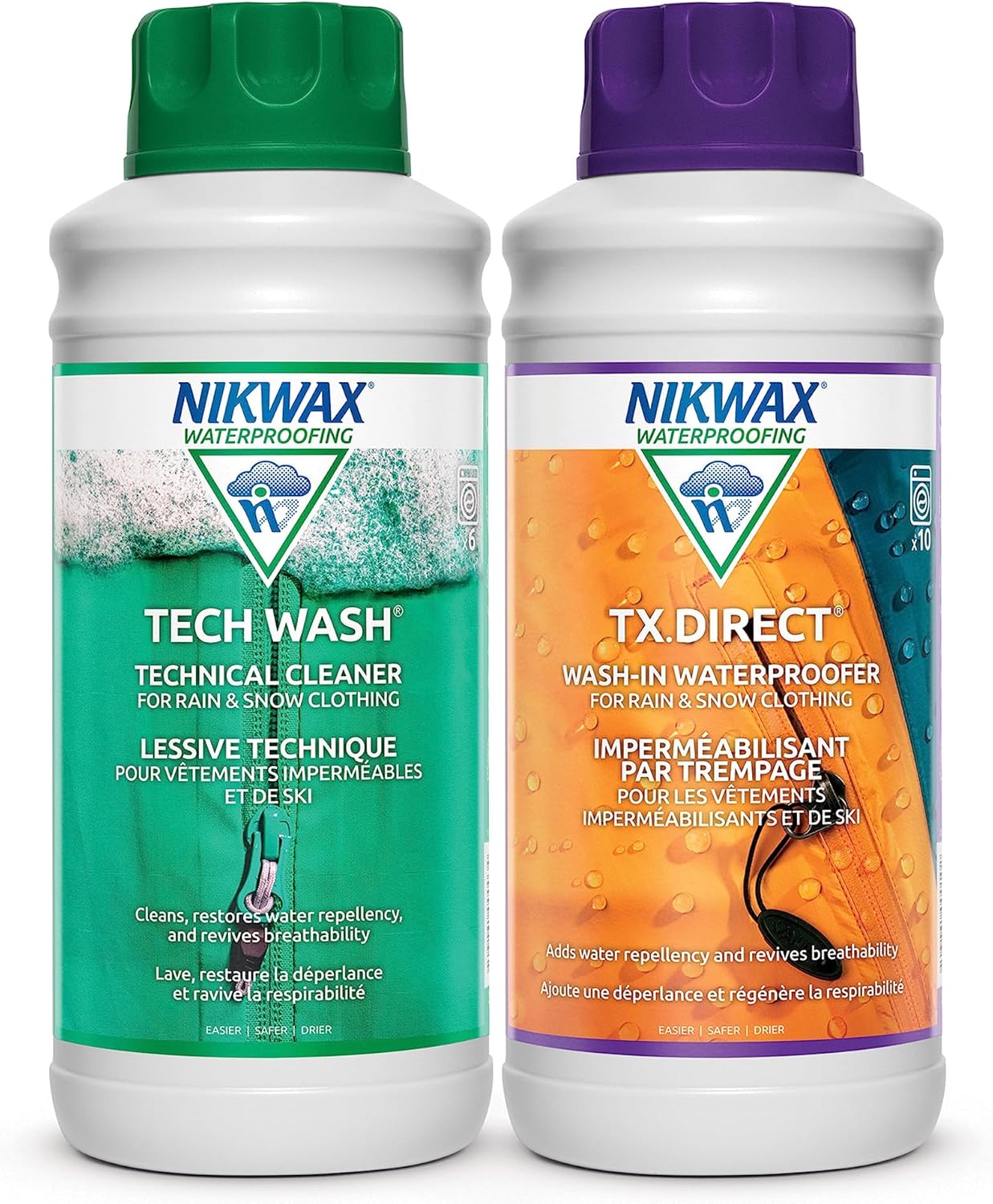 Nikwax Hardshell Cleaning & Waterproofing Duo-Pack