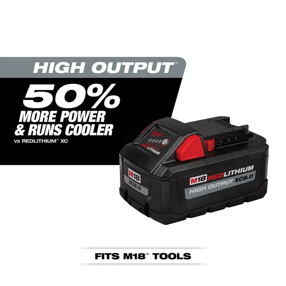 Milwaukee 48-11-1880 M18 18V 8.0Ah REDLITHIUM High Output Battery Pack