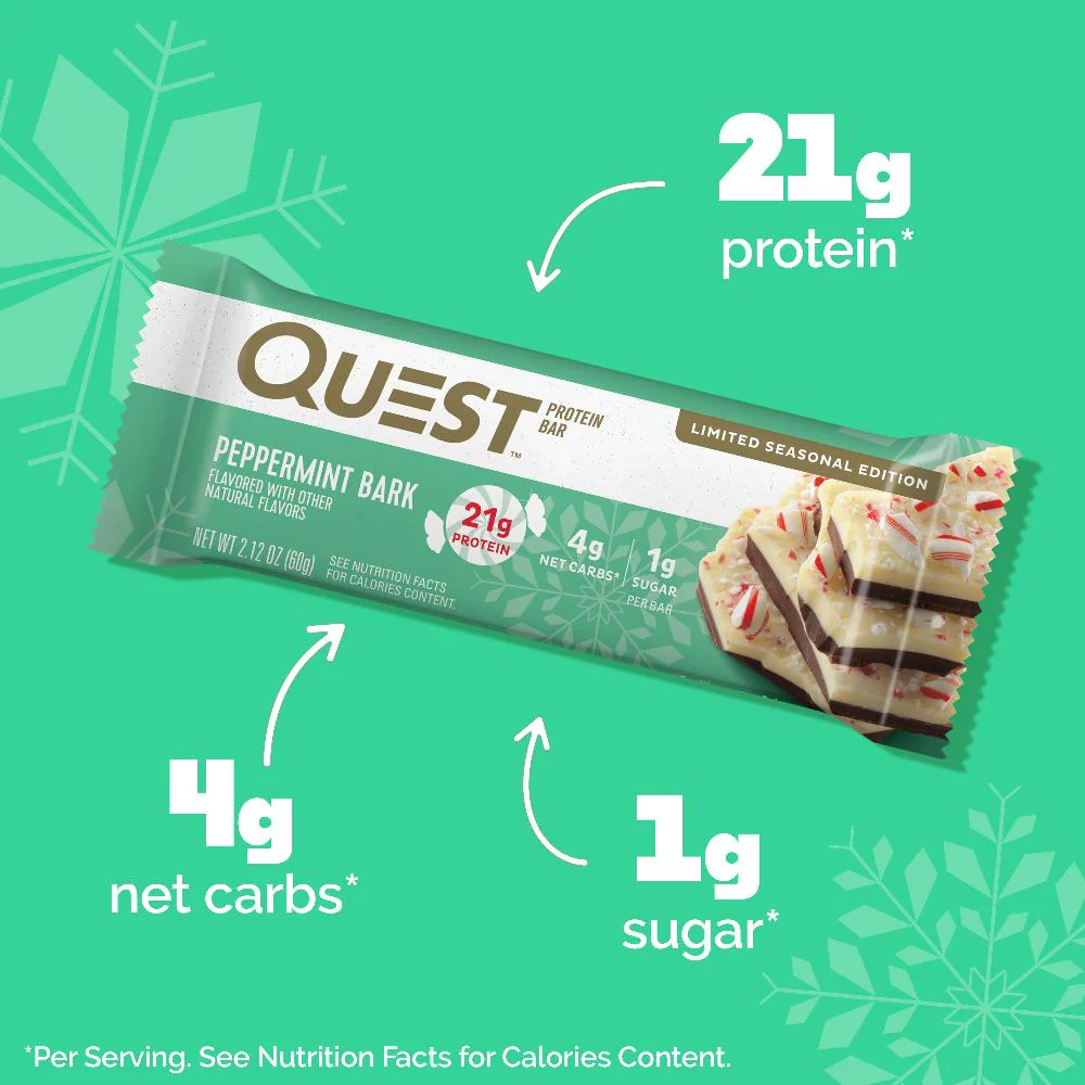 Peppermint Bark Protein Bars