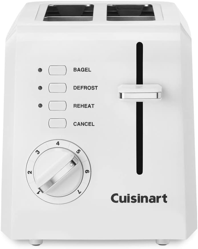 Cuisinart CPT-122BK 2-Slice Compact Plastic Toaster, Black