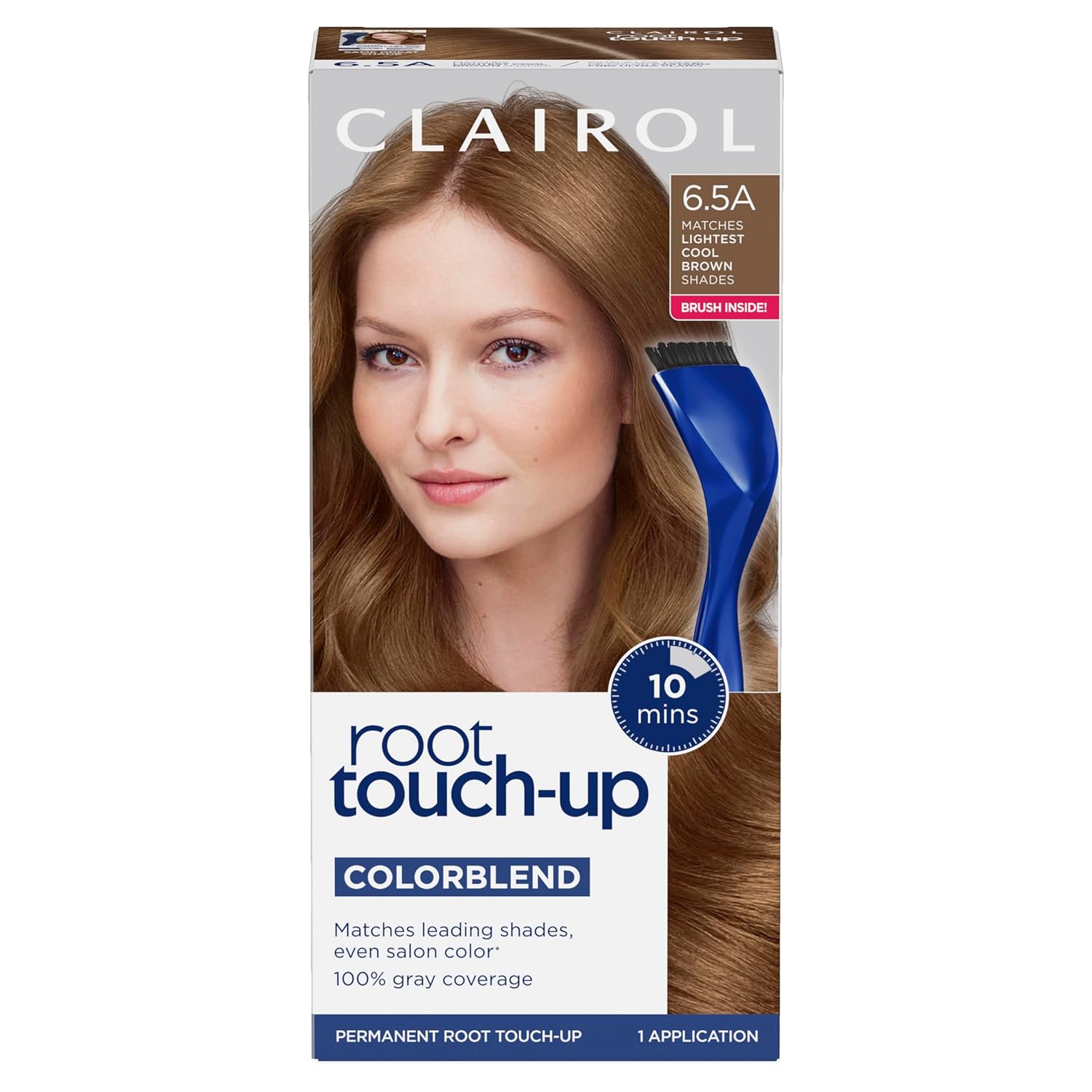 Clairol Root Touch-Up by Nice'n Easy Permanent Hair Dye, 4 Dark Brown Hair Color, 1 Count