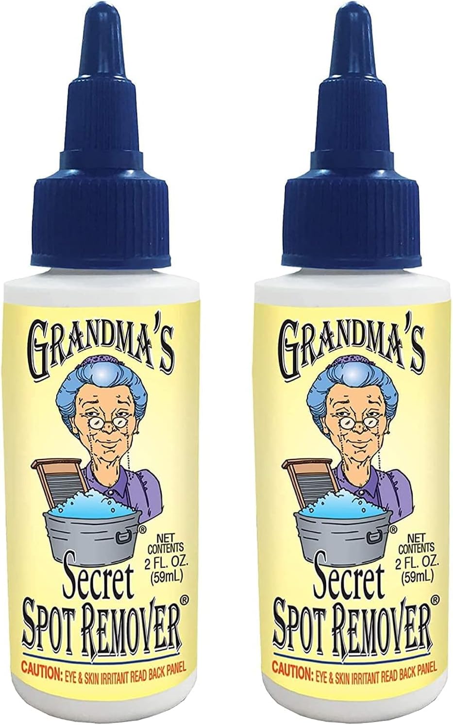 Grandma's Secret Spot Remover Laundry Spray - Chlorine, Bleach and Toxin-Free Fabric Stain Remover for Clothes - Removes Oil, Paint, Blood and Pet Stains - 16 Oz, 2 Pack