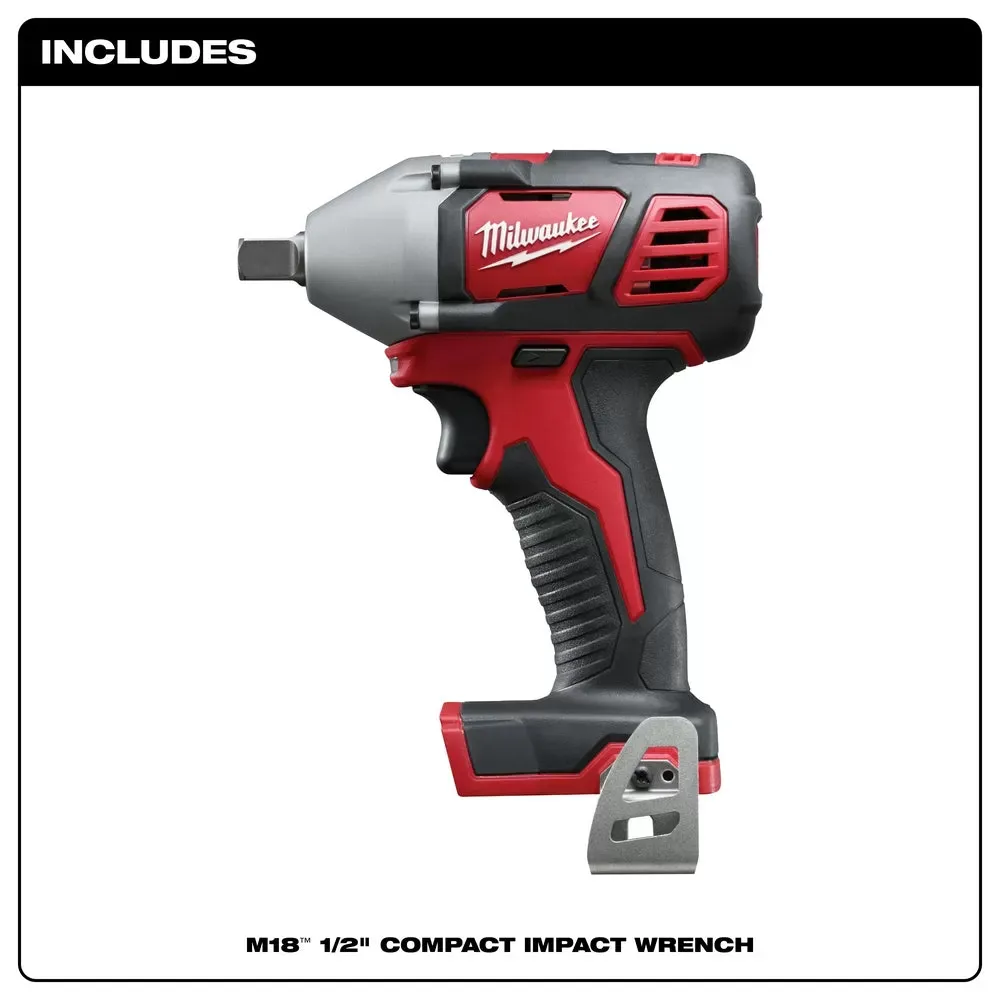 Milwaukee Pre-Sale 2659-20 M18 18V 1/2-Inch Impact Wrench w/ Belt Clip - Bare Tool