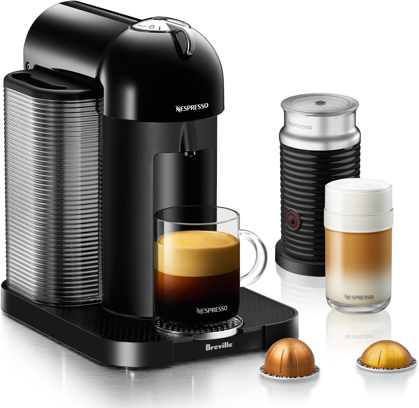 Nespresso Vertuo Coffee and Espresso Maker by Breville, Chrome