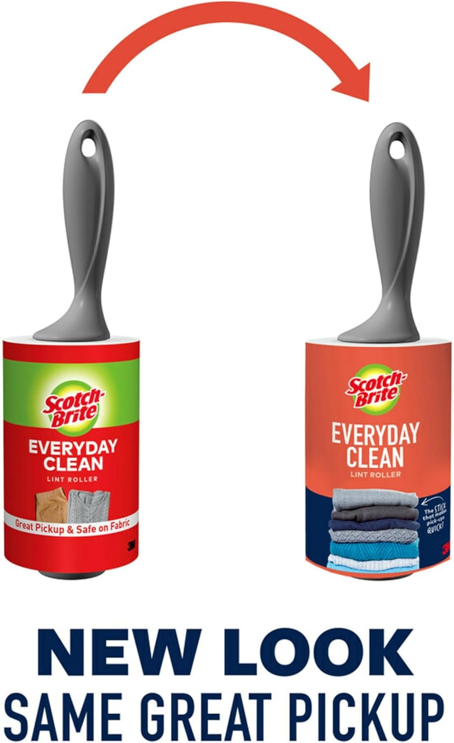 Scotch-Brite Lint Roller, Works Great on Pet Hair, Clothing, Furniture and More, 3 Rollers, 100 Sheets Per Roller, 300 Sheets Total