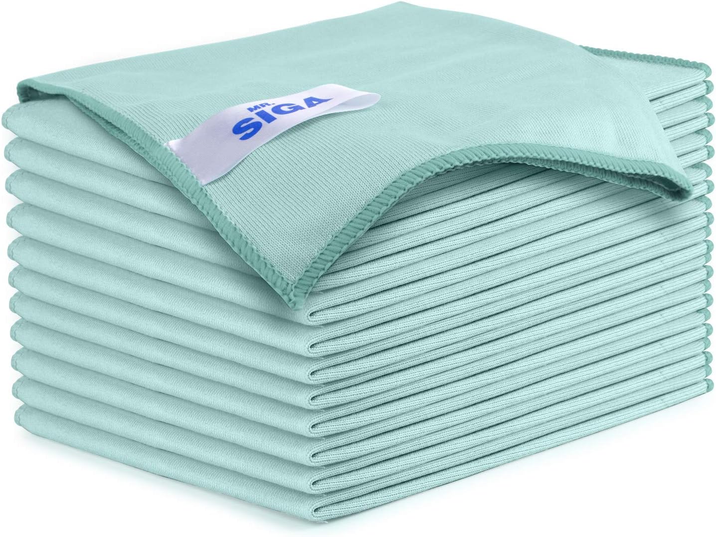 MR.SIGA Ultra Fine Microfiber Cloths for Glass, Pack of 12, 35 x 40cm 13.7