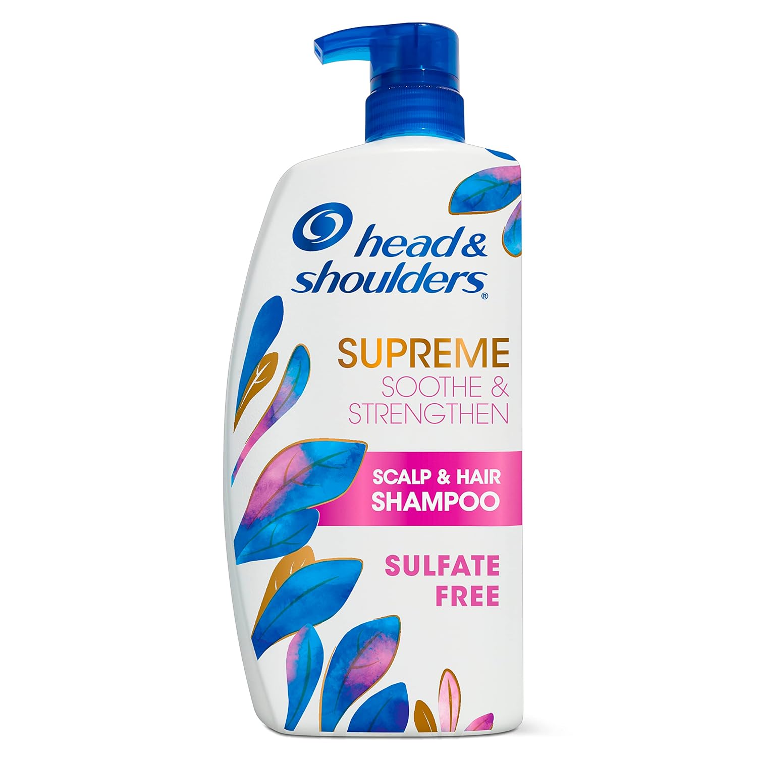 Head & Shoulders Supreme Sulfate Free Shampoo and Conditioner Set for Dry Scalp and Dandruff Treatment, Soothe and Strengthen with Argan Oil and Rose Essence, 21.2 Fl Oz