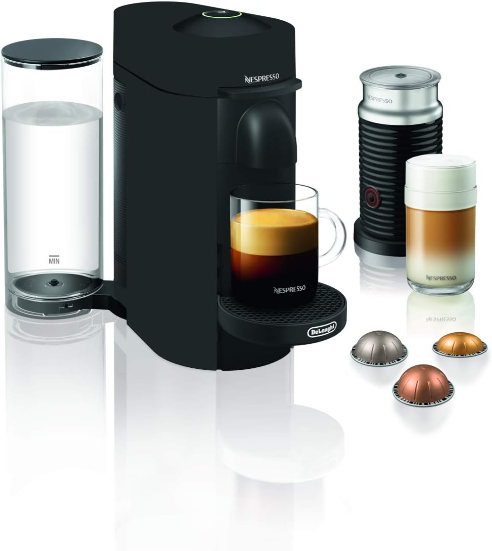 Nespresso Vertuo Plus Coffee and Espresso Maker by De'Longhi, Grey