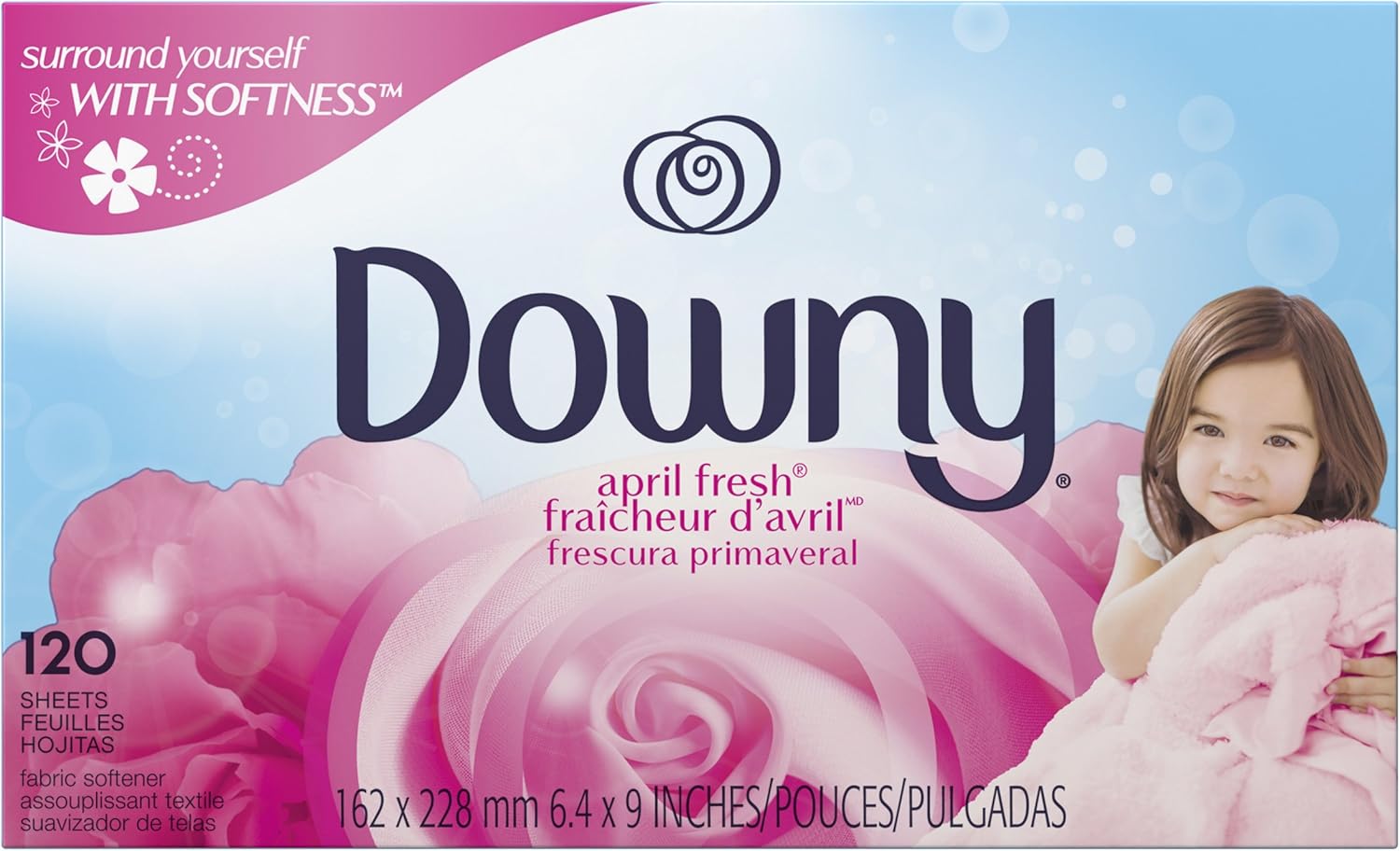 Downy Dryer Sheets Laundry Fabric Softener, April Fresh, 240 count