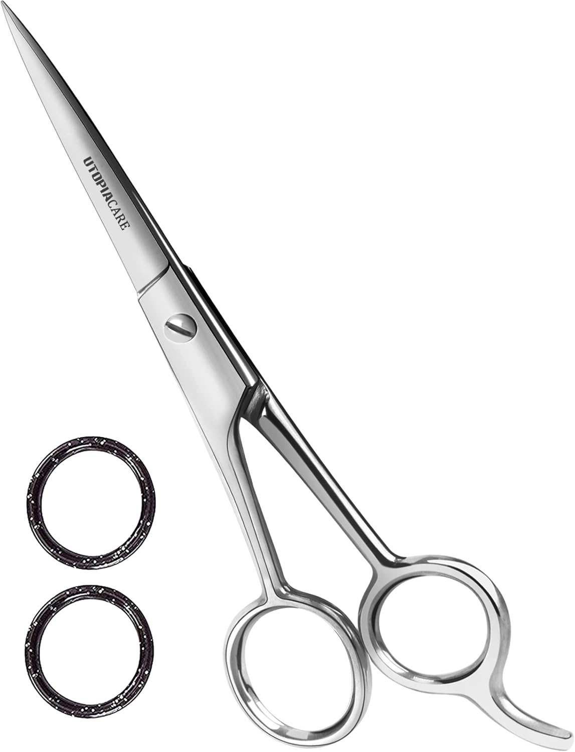 Utopia Care Hair Cutting and Hairdressing Scissors 6.5 Inch, Premium Stainless Steel shears with smooth Razor & Sharp Edge Blades, for Salons, Men & Women, Kids, Adults, & Pets - Silver