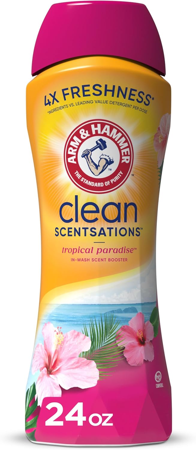 Arm & Hammer In-Wash Scent Booster, Tropical Paradise, 37.8 Ounce