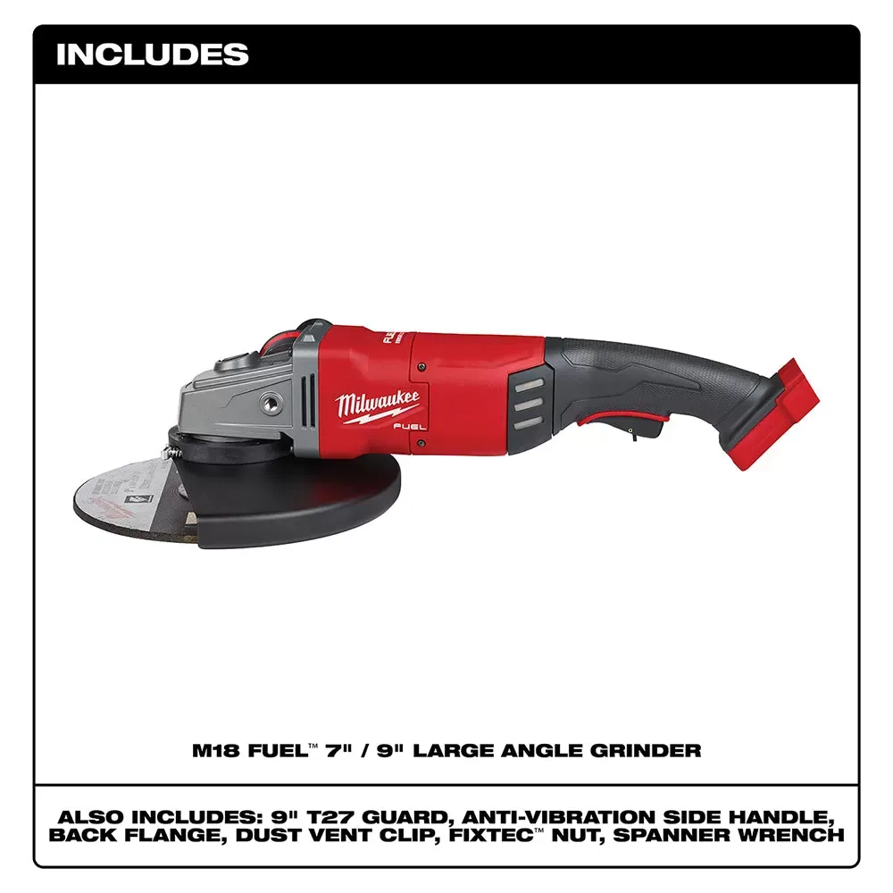 Milwaukee Pre-Sale 2785-20 M18 FUEL 18V 7/9-Inch Large Angle Grinder - Bare Tool