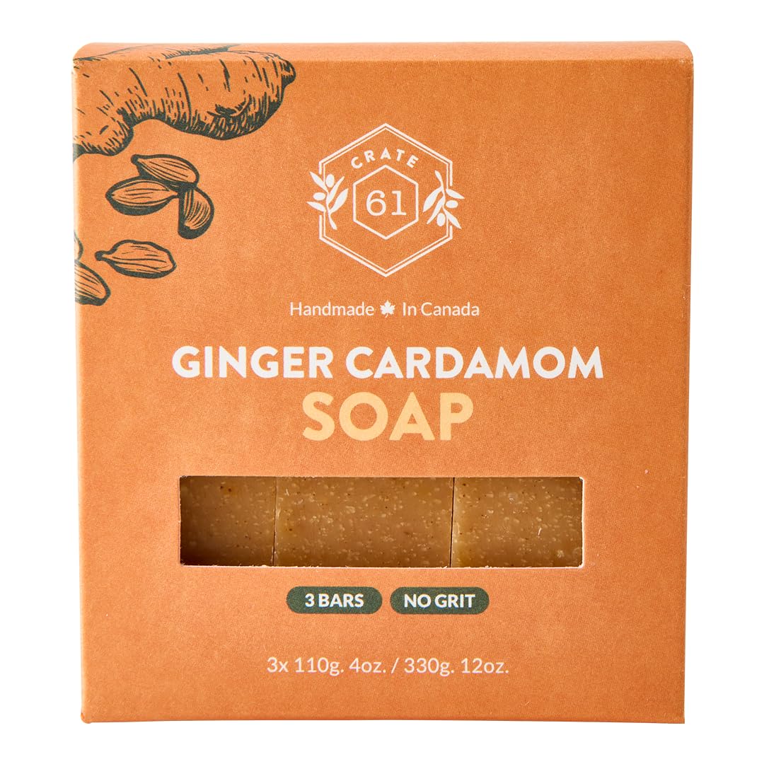 Handmade Vegan Natural Bar Soap Cold Pressed For Face And Body, With Premium Essential Oils, Eucalyptus & Peppermint For Men And Women 3 Pack (Lavender)