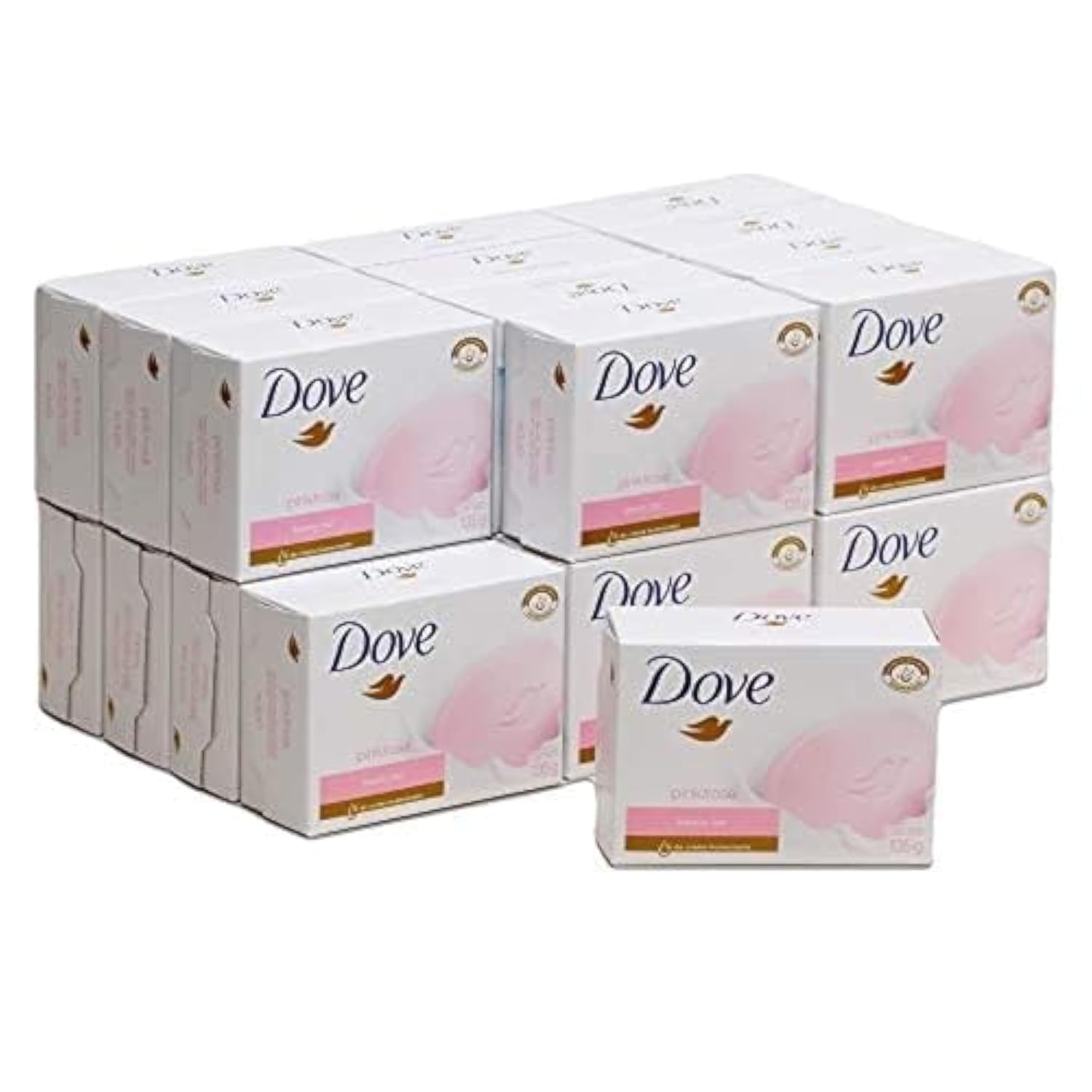 Dove Beauty Bar Gentle Skin Cleanser Pink 6 Bars Moisturizing for Gentle Soft Skin Care More Moisturizing Than Bar Soap 3.75 oz