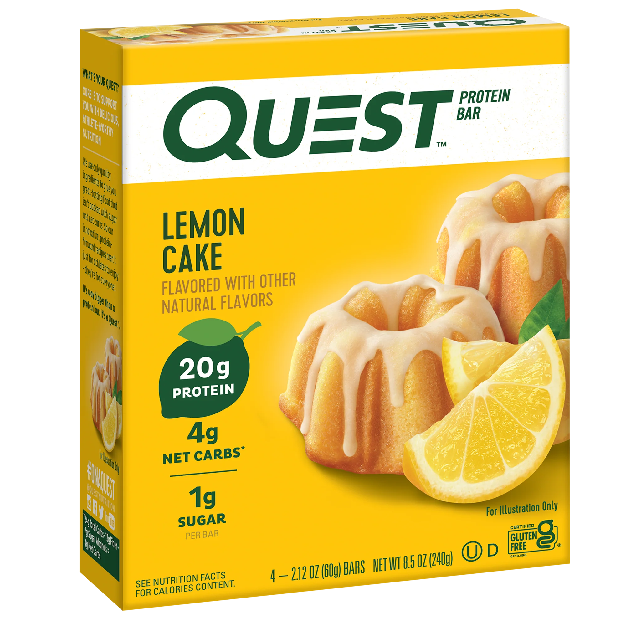 Lemon Cake Protein Bars