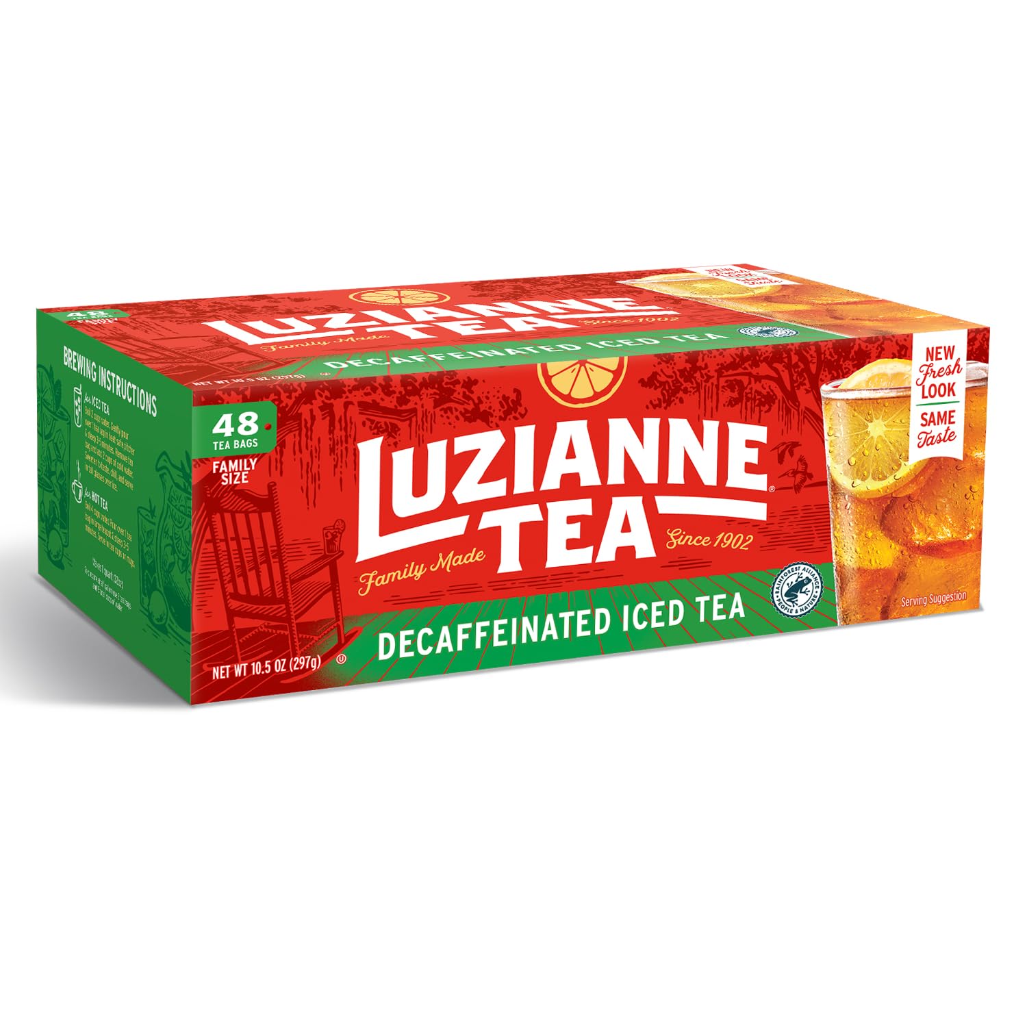 Luzianne Unsweetened Iced Tea Bags, Gallon Size, 24ct Box (Pack of 1)