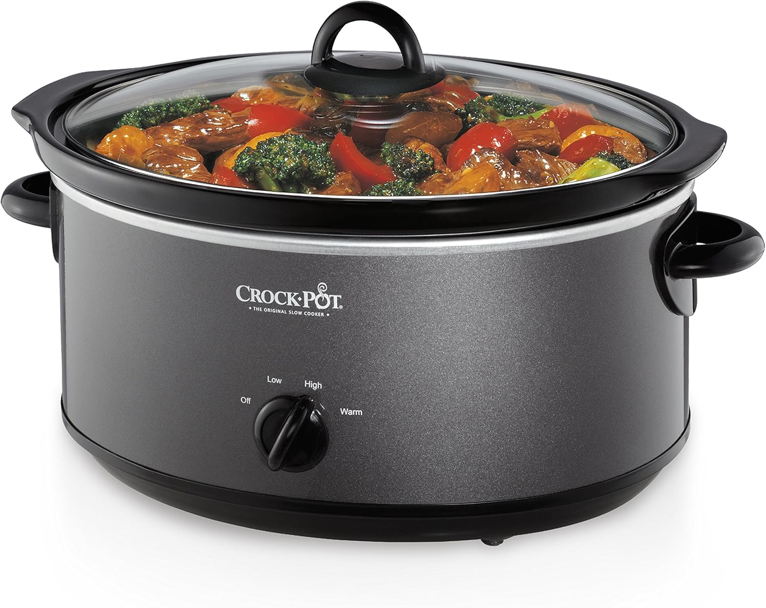 Crockpot SCV700-CH-BR Slow Cooker, 7 quarts, Charcoal