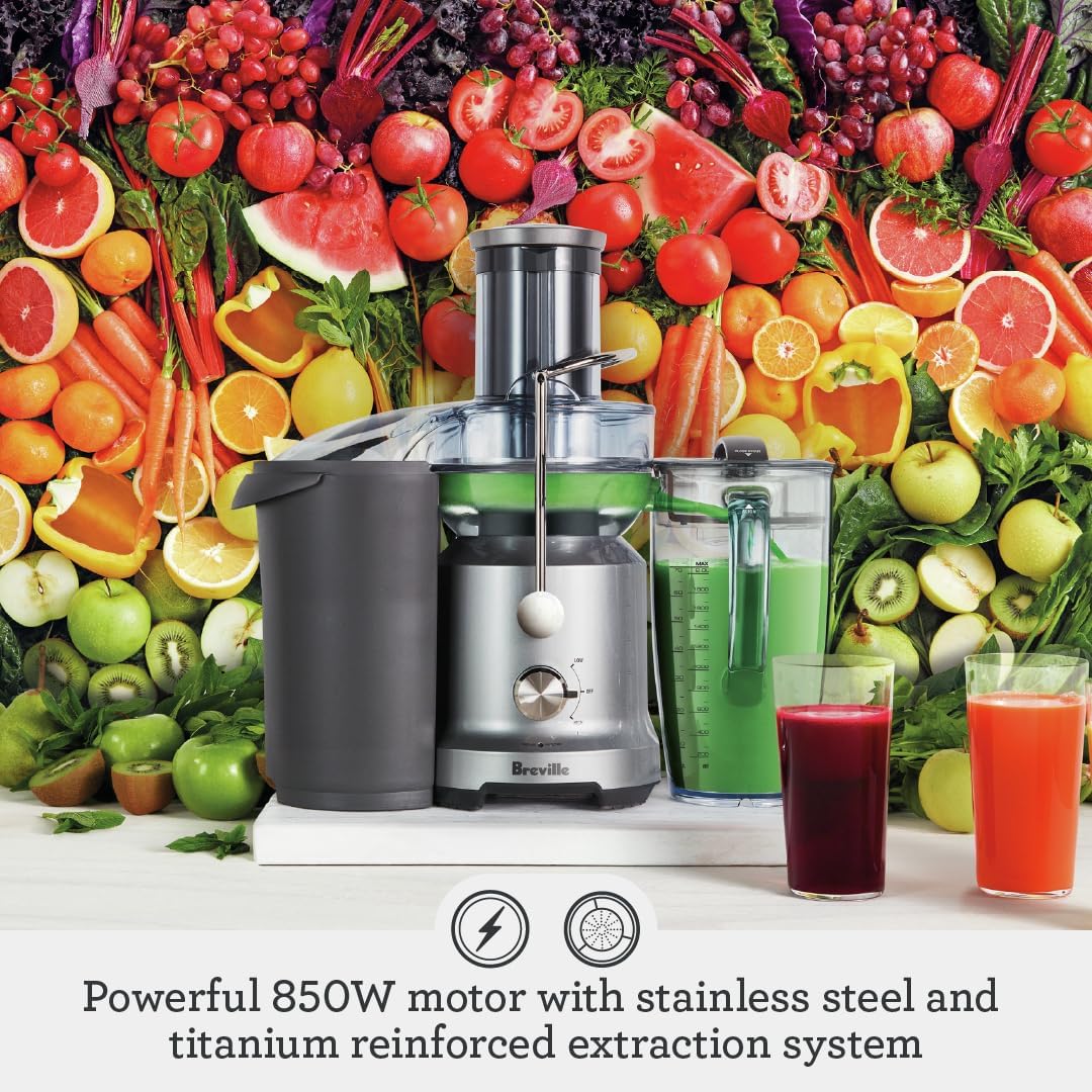 Breville BJE430SIL Juicer, One Size, Silver