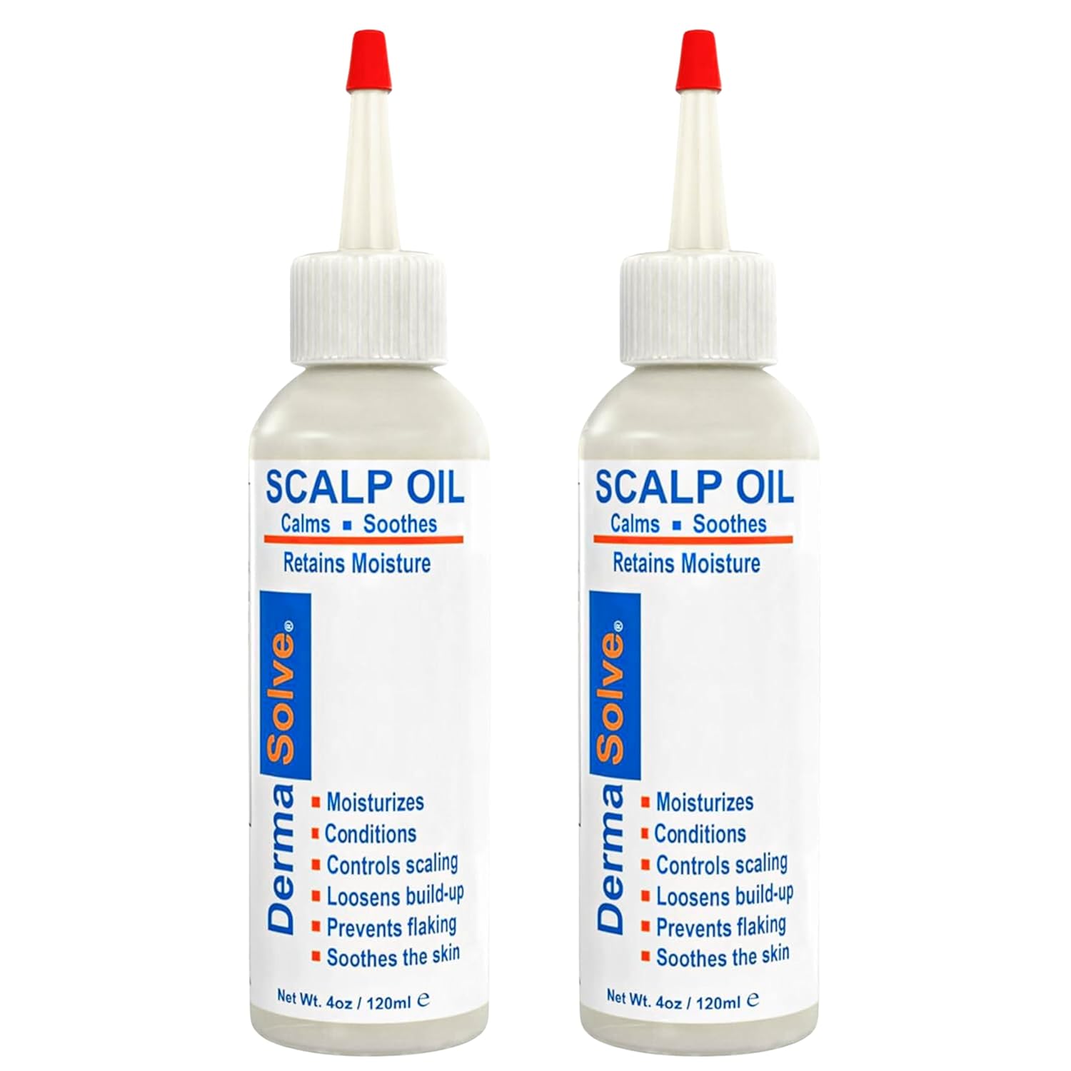 Dermasolve 4 oz Psoriasis, Seborrheic Dermatitis, & Dandruff Scalp Oil | Dermatologist Approved | Itchy, Flaky Scalp Relief | Clinically Tested, Long-Lasting Itch-Free, High-Performance Formula