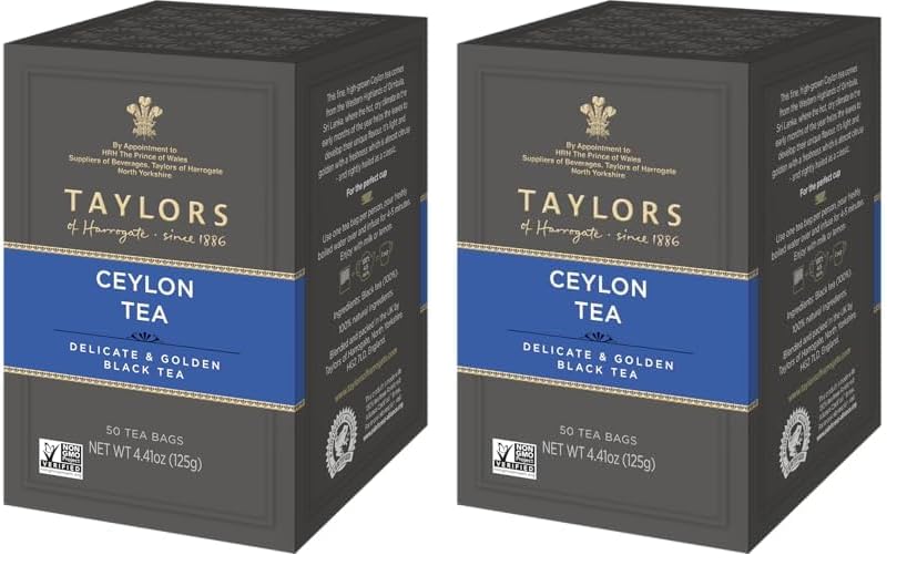 Taylors of Harrogate Organic Peppermint Herbal Tea, 50 Count