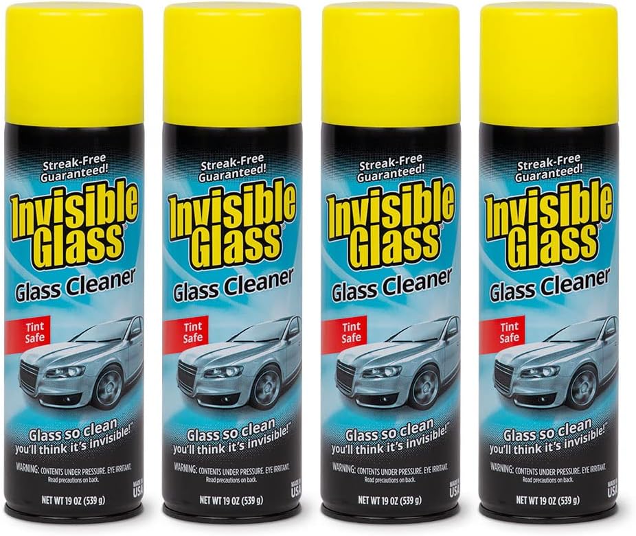 Invisible Glass 91164-2PK 19-Ounce Foam Cleaner for Auto and Home for a Streak-Free Shine, Deep Cleaning Foaming Action, Safe for Tinted and Non-Tinted Windows, Ammonia Free, Pack of 2