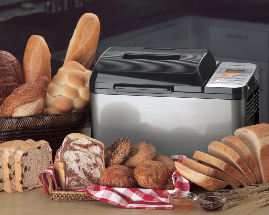 Zojirushi BB-PDC20BA Home Bakery Virtuoso Plus Breadmaker, 2 lb. loaf of bread