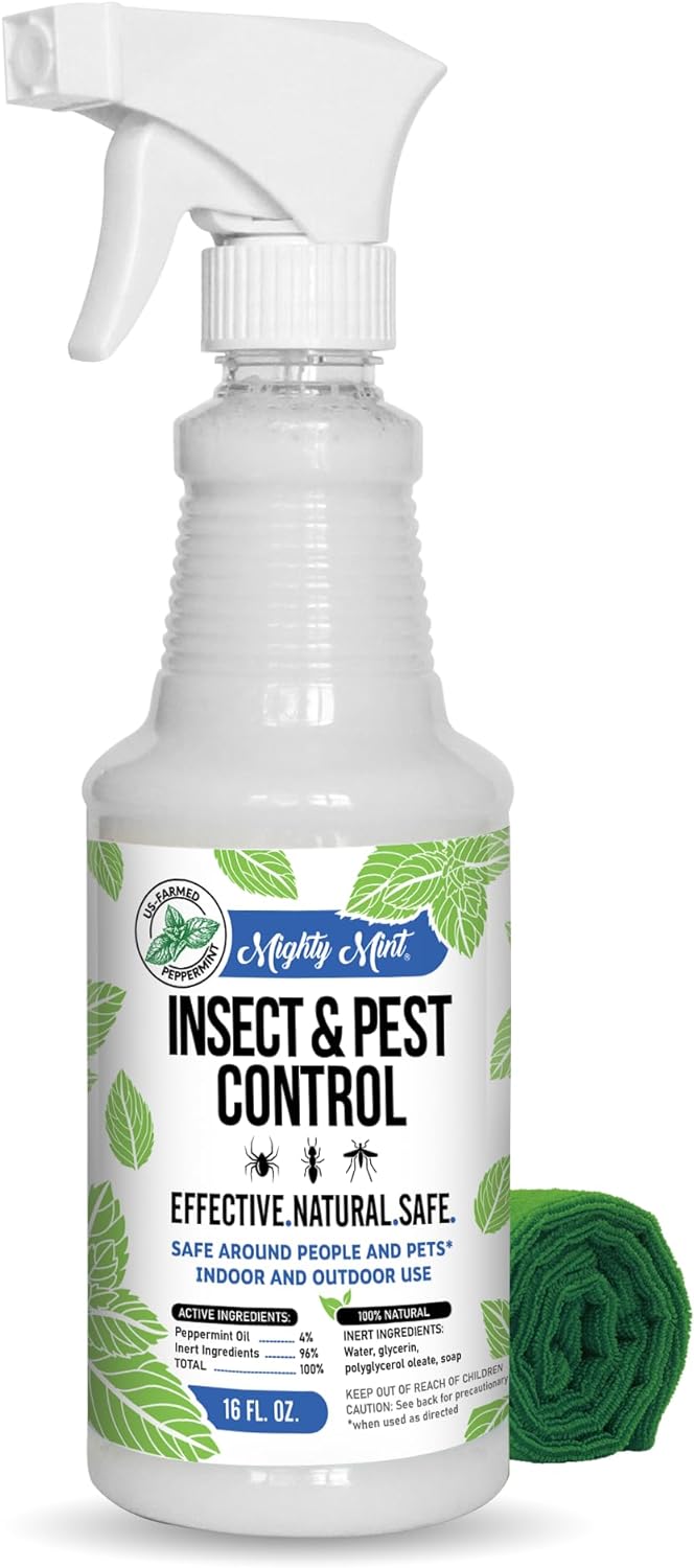 Mighty Mint 16 oz Peppermint Oil Insect & Pest Spray - for Spiders, Ants, and More