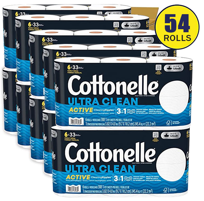 Ultra Clean Toilet Paper 48 Family Mega Rolls(Clearance Sale Only $2.99! Fast Shipping!)