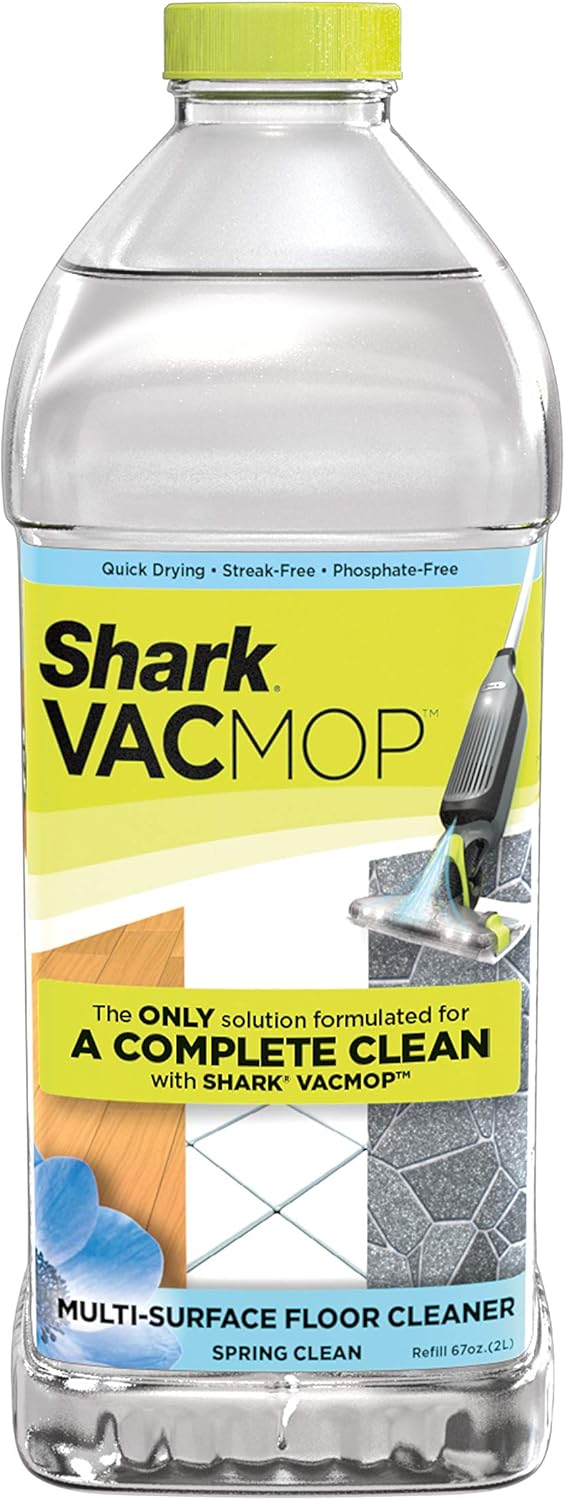 Shark Multi-Surface Cleaner 2 Liter Bottle VCM60 VACMOP Refill, Spring Clean Scent, 67 Fl Oz (Packaging may vary)