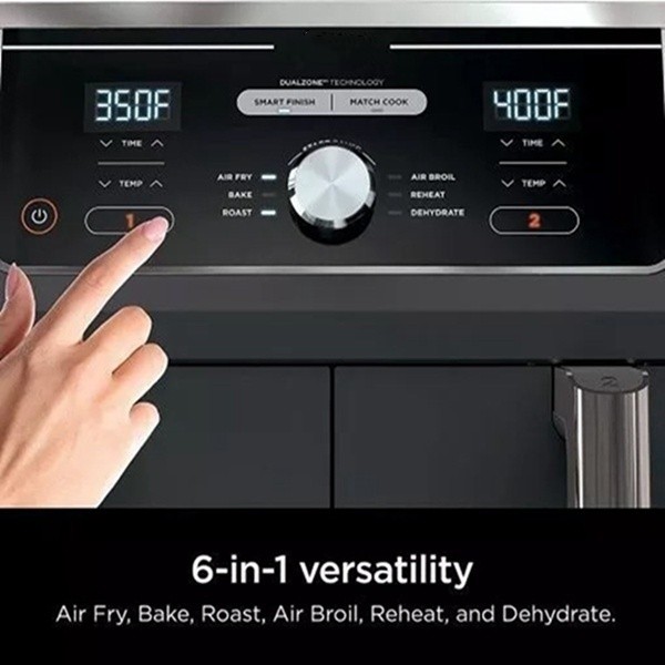 Air Fryer with 2 Independent Frying Baskets