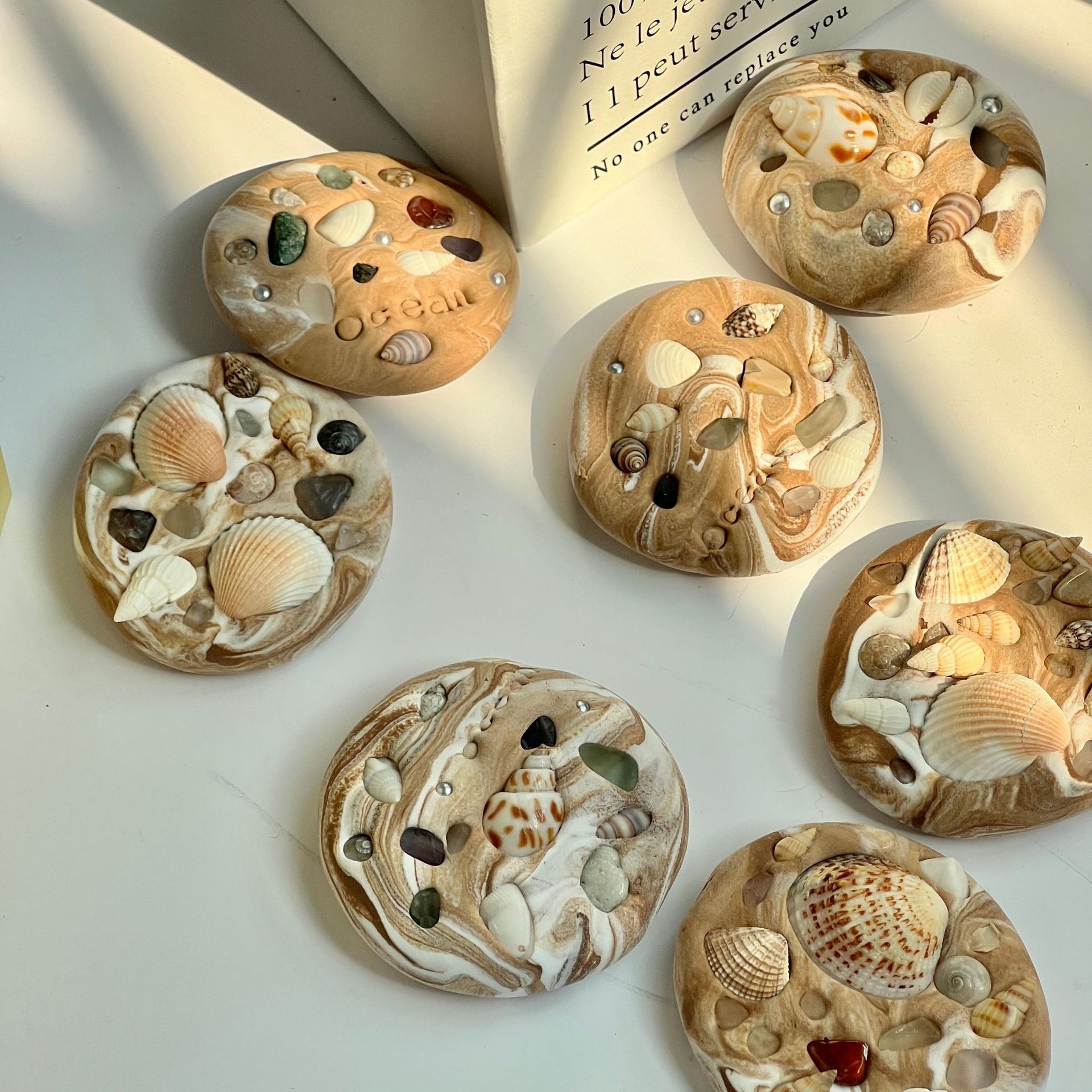 Custom New Ultralight Clay Handmade Diy Ocean Series Cute Fridge Magnet for Home Daily Decorative Refrigerator Stickers