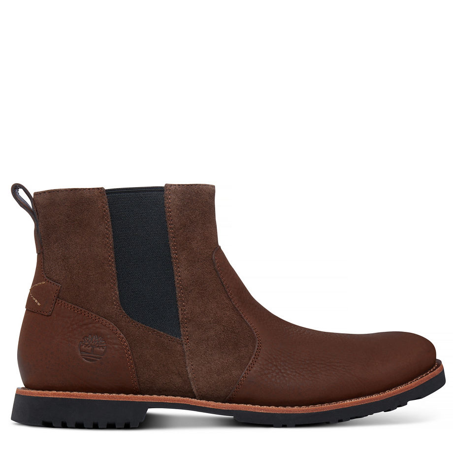 Timberland Men's Kendrick Chelsea Dark Brown Potting Soil Vecchio W/ Potting Soil Hammer Ii