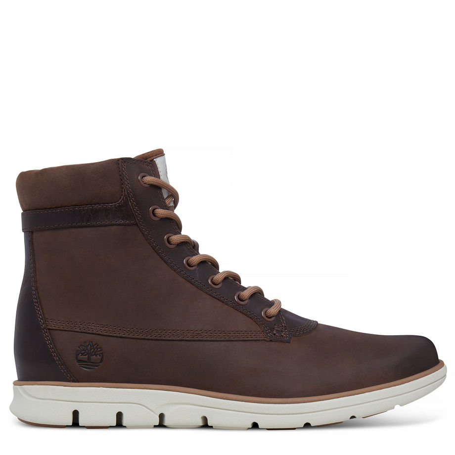 Timberland Men's Bradstreet Mixed Media Boot Brown Pinecone Poseidon