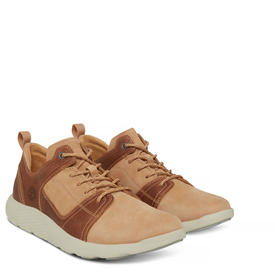 Timberland Men's Flyroam Leather Trainer Tan Doe Buttersoft